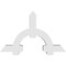 Ekena Millwork Ericson Architectural Grade PVC Gable Bracket, 60"W x 37 1/2"H x 6"D x 6"F, 15/12 Pitch GBP060X38X0606ERI00 - alternate 4